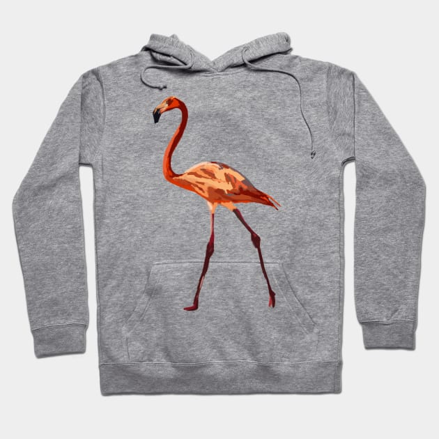 Pink Flamingo Hoodie by Manitarka